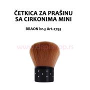 Četkica za prašinu sa cirkonima mini BRAON br.3 Art.2793